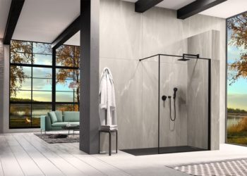 The duka firm presents the shower as part of an urban and contemporary environment