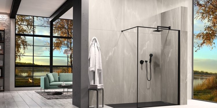 The duka firm presents the shower as part of an urban and contemporary environment