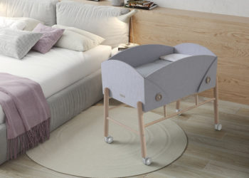 Ximo Roca creates a mini-cradle, inspired by origami and sustainable materials, that grows with the baby