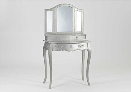 Dressing table in silver