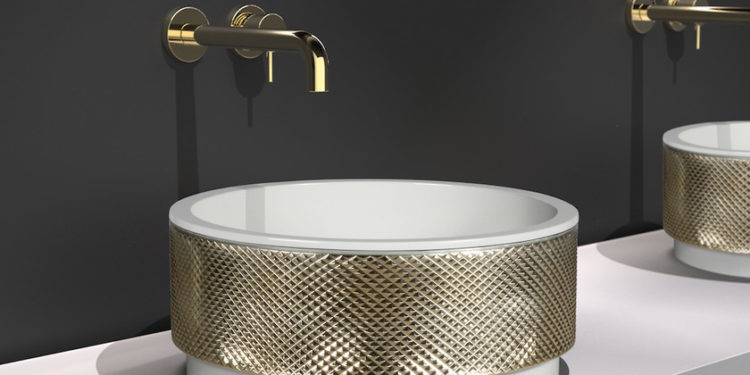 Pigments and glass resins to achieve a luxurious finish in the bathroom