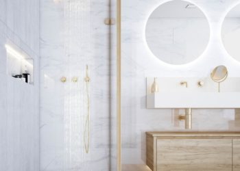 Designing the perfect bathroom; large, with a great wash, a large shower and light and natural ventilation