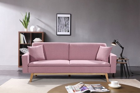 Pink sofa bed