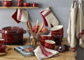Elegant and timeless, this is the Staub kitchen textiles line