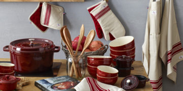 Elegant and timeless, this is the Staub kitchen textiles line