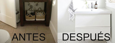 The inspiring Before and After of this bathroom is full of ideas easy to replicate