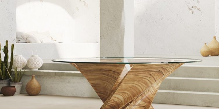 Natuzzi celebrates its 60th anniversary with a limited edition of the Torsion table, designed by Mario Bellini