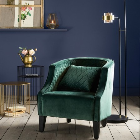 Green armchair