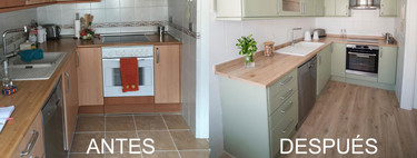 The Before and After of a kitchen without works to update it and win in style