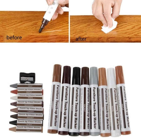 Marker pens for furniture repair