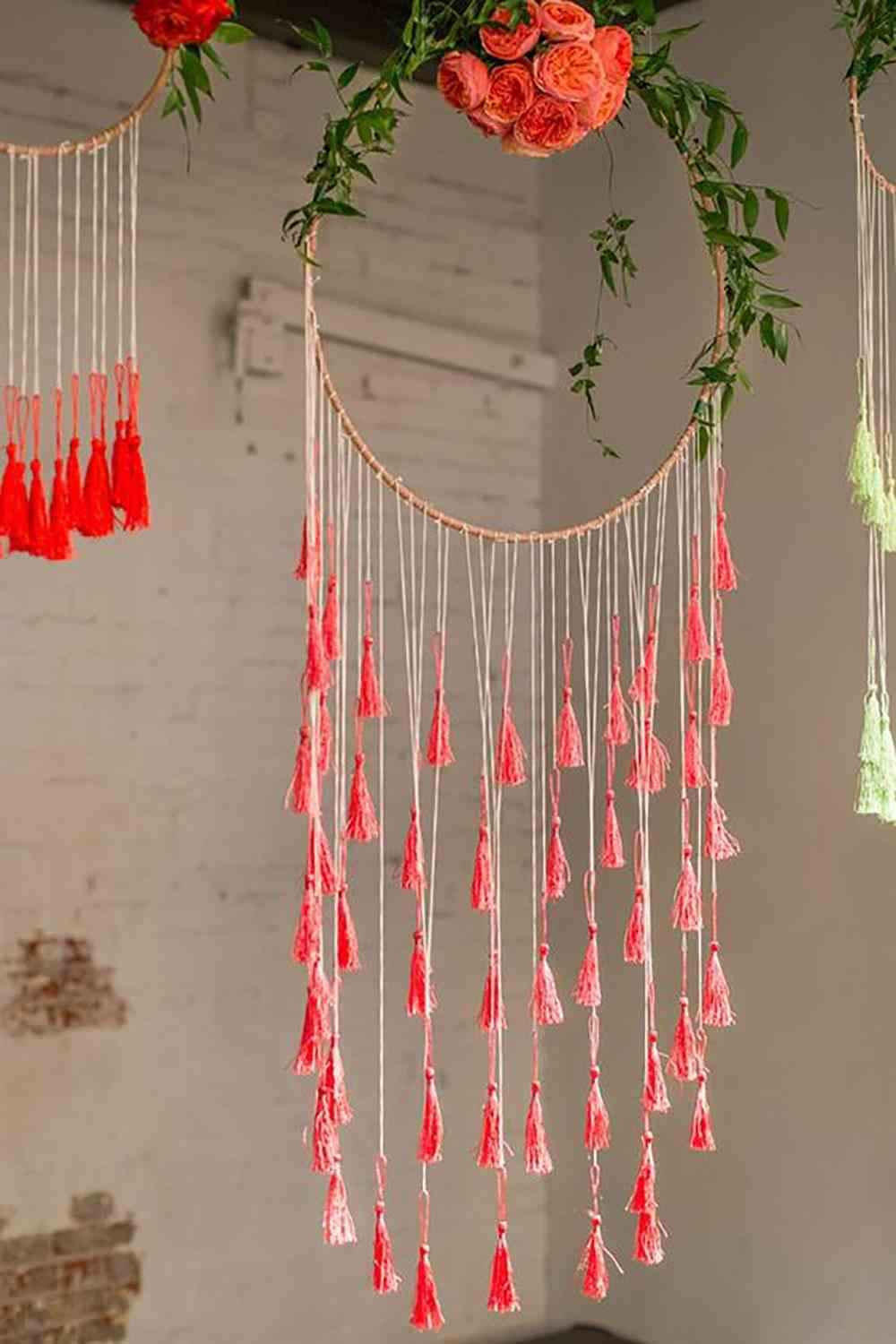 party decoration using hula hoop