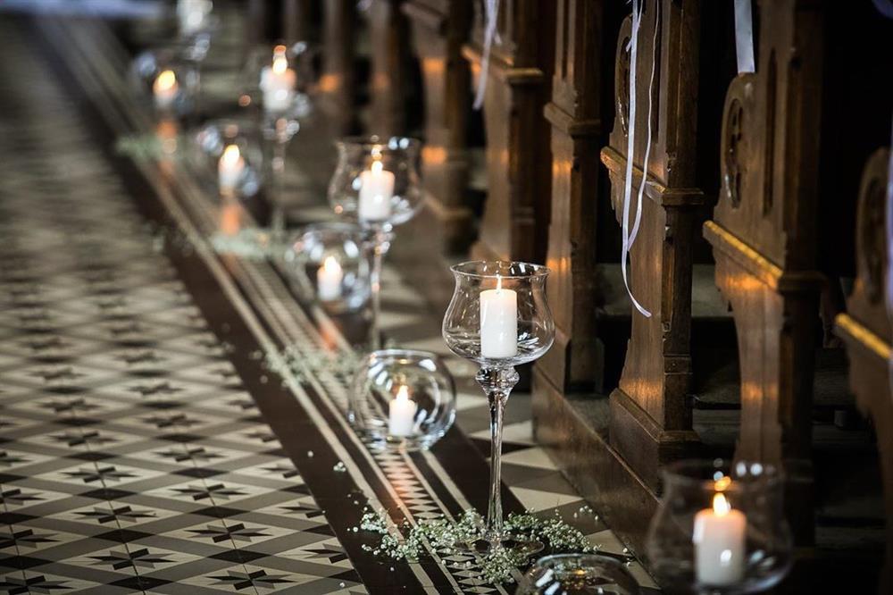 decoração de casamento com velas