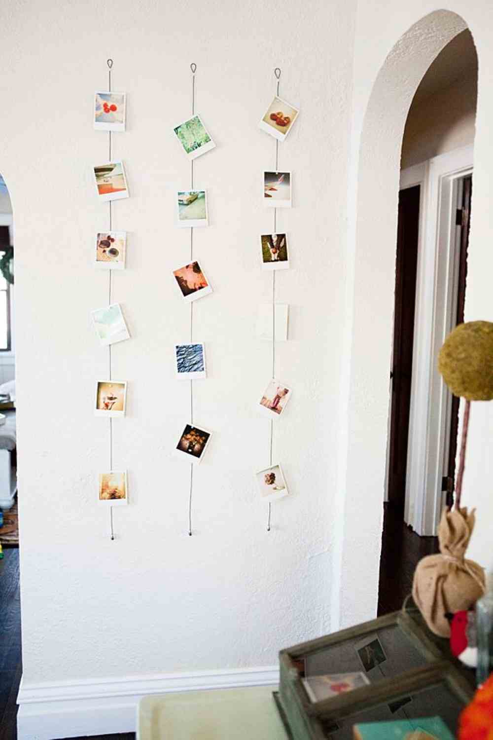 hanging photos