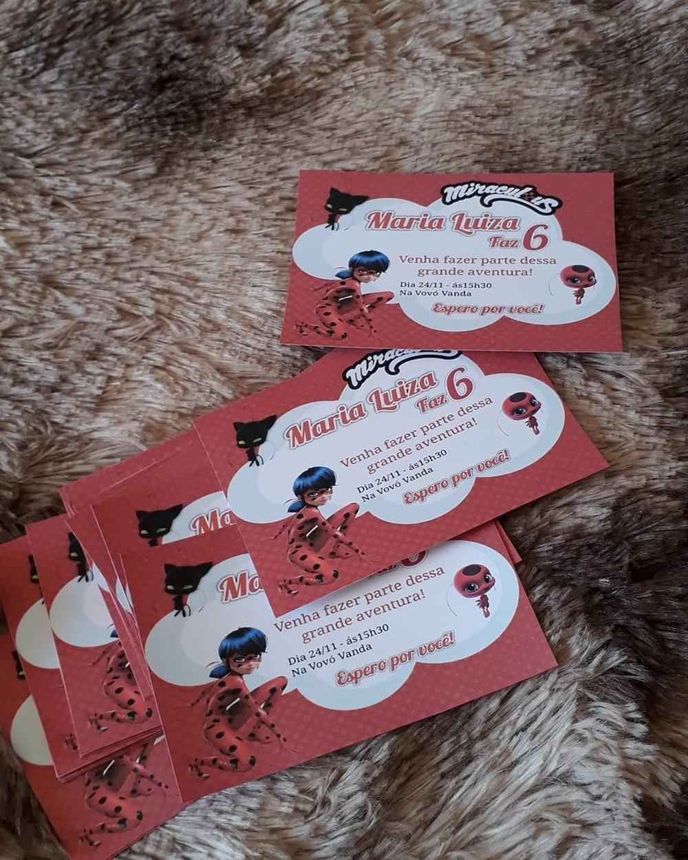 simple ladybug invitation