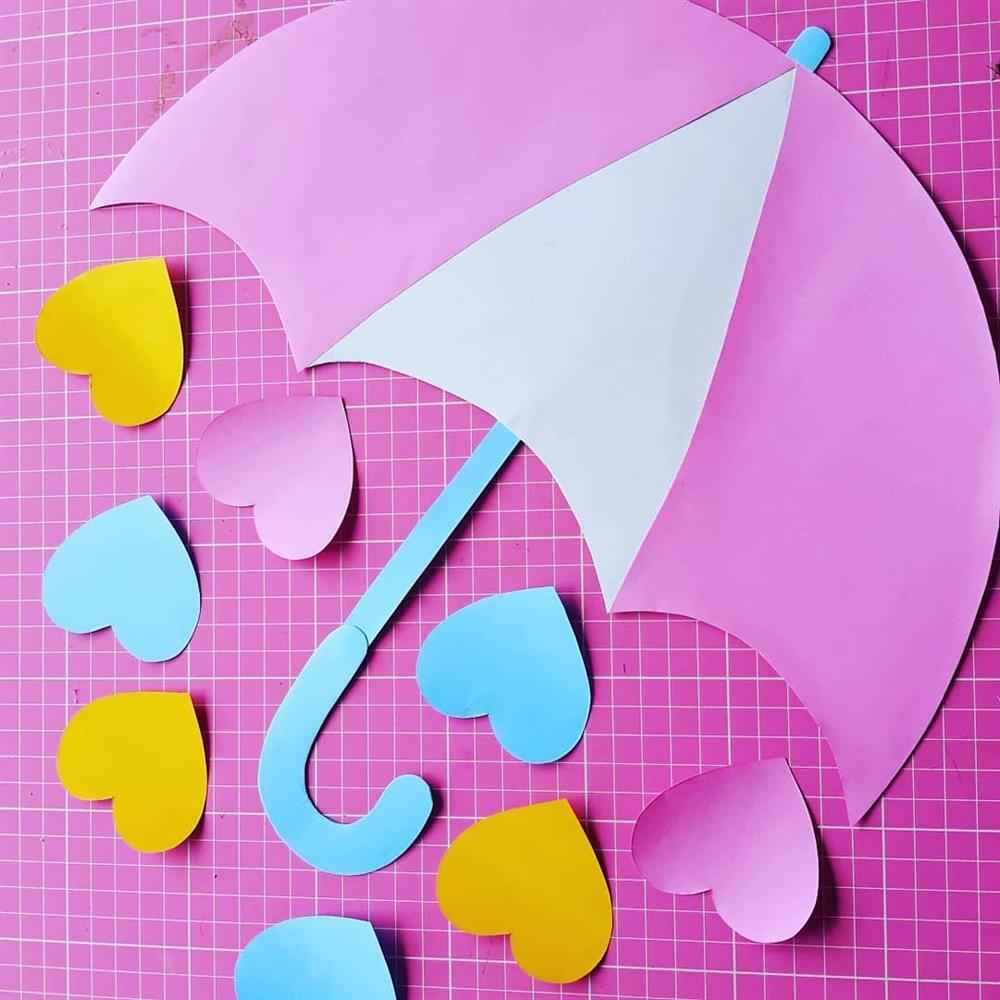 love rain paper cutouts