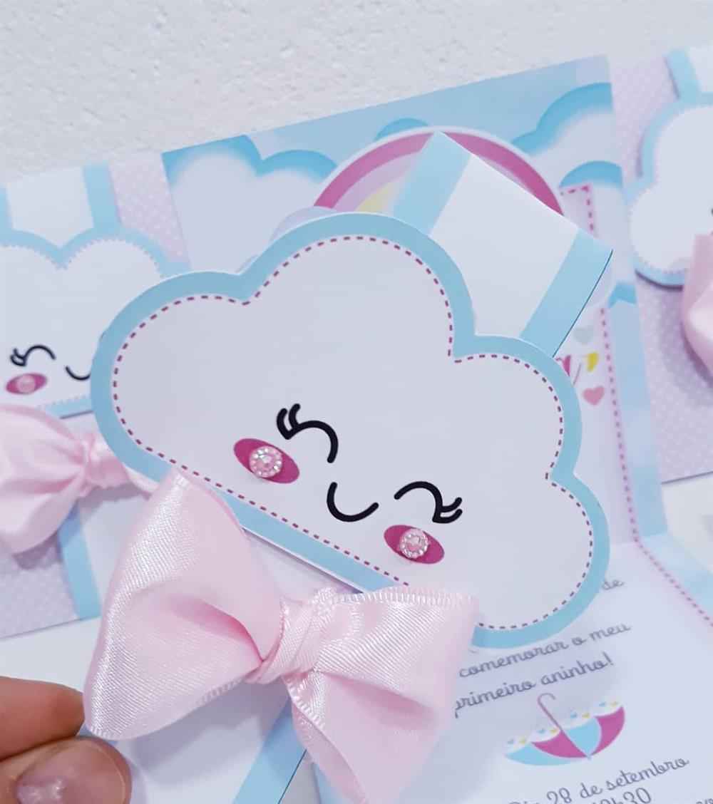 Love rain cloud invitation