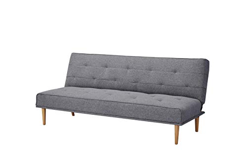 Marca Amazon  - Movian Scutari - Sofá cama de tres plazas, 182 x 83 x 81, gris oscuro