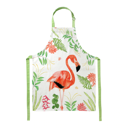 Apron with cute flamingos