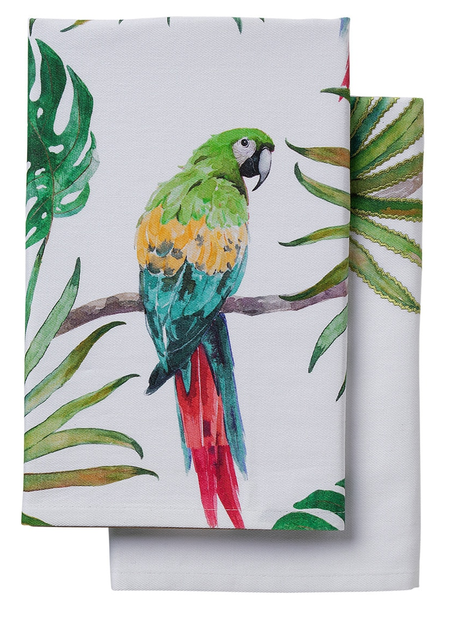 Discounted tropical patterned tea towels