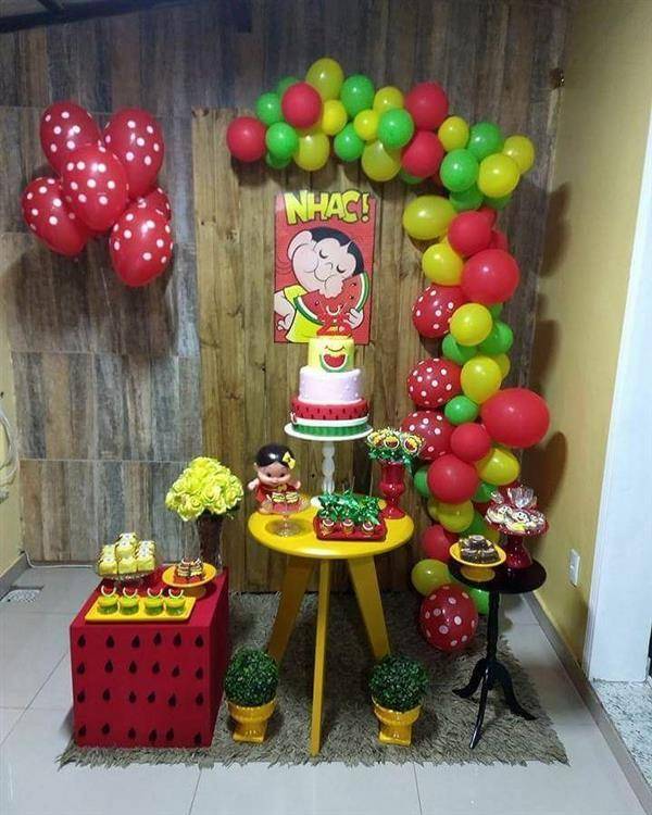 festa magali com balões