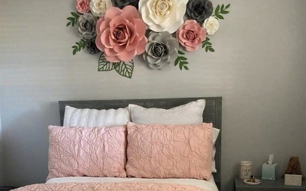 Decorando com flores de papel