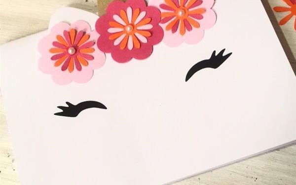 Unicorn invitation easy to make at home