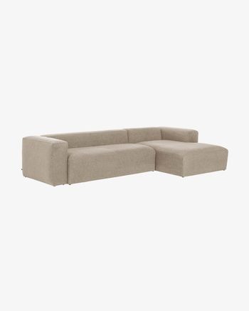 Sofá rinconero Blok 6 plazas beige 320 x 320 cm