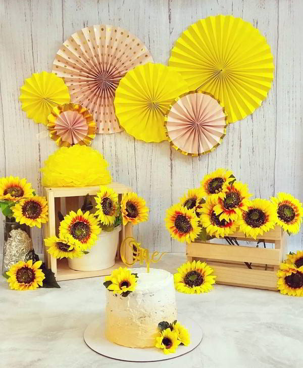 sunflower theme birthday