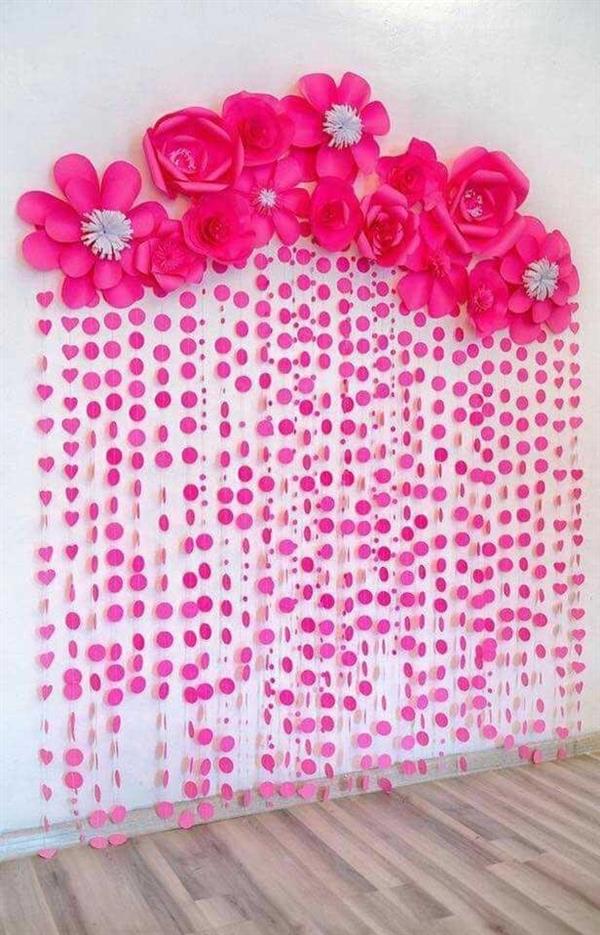 october pink curtain