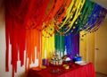 Crepe Paper Curtain: How To Make, 20 Ideas