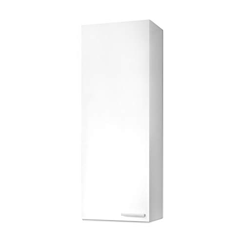 ARKITMOBEL 305270BO - Koncept Washbasin Cabinet, Bathroom Column Finished in Glossy White Color, Measurements: 30 x 85 x 25 cm Deep