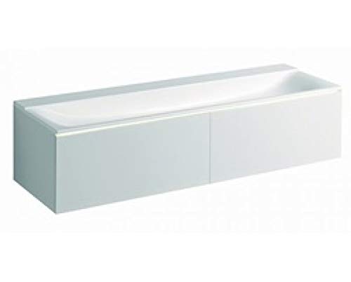 Geberit Xeno 2 undermount unit 500.348, 1595x350x473 mm, 2 drawers, for Washbasin on Mineral Material, Color: Matt gray lacquer - 500.346.00.1