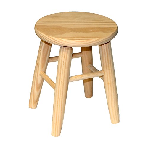 Natural wood stool 33 x 22 x 22 cm