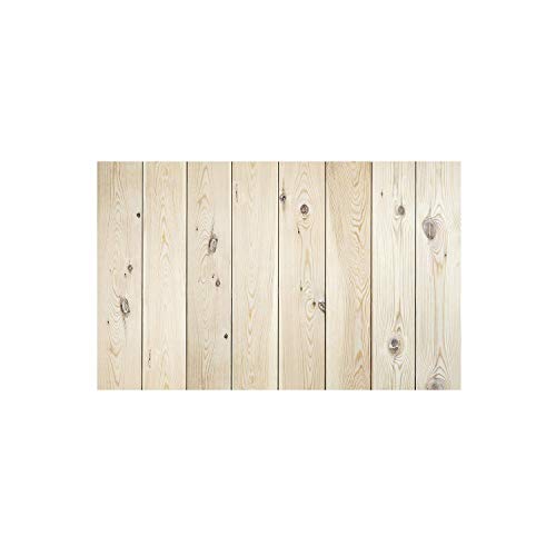 Decowood - Headboard for Bedroom Bed, Straight Vertical Slats, Natural Pine Wood - 160 x 80 cm