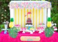 Flamingo and Pineapple Party Decoration