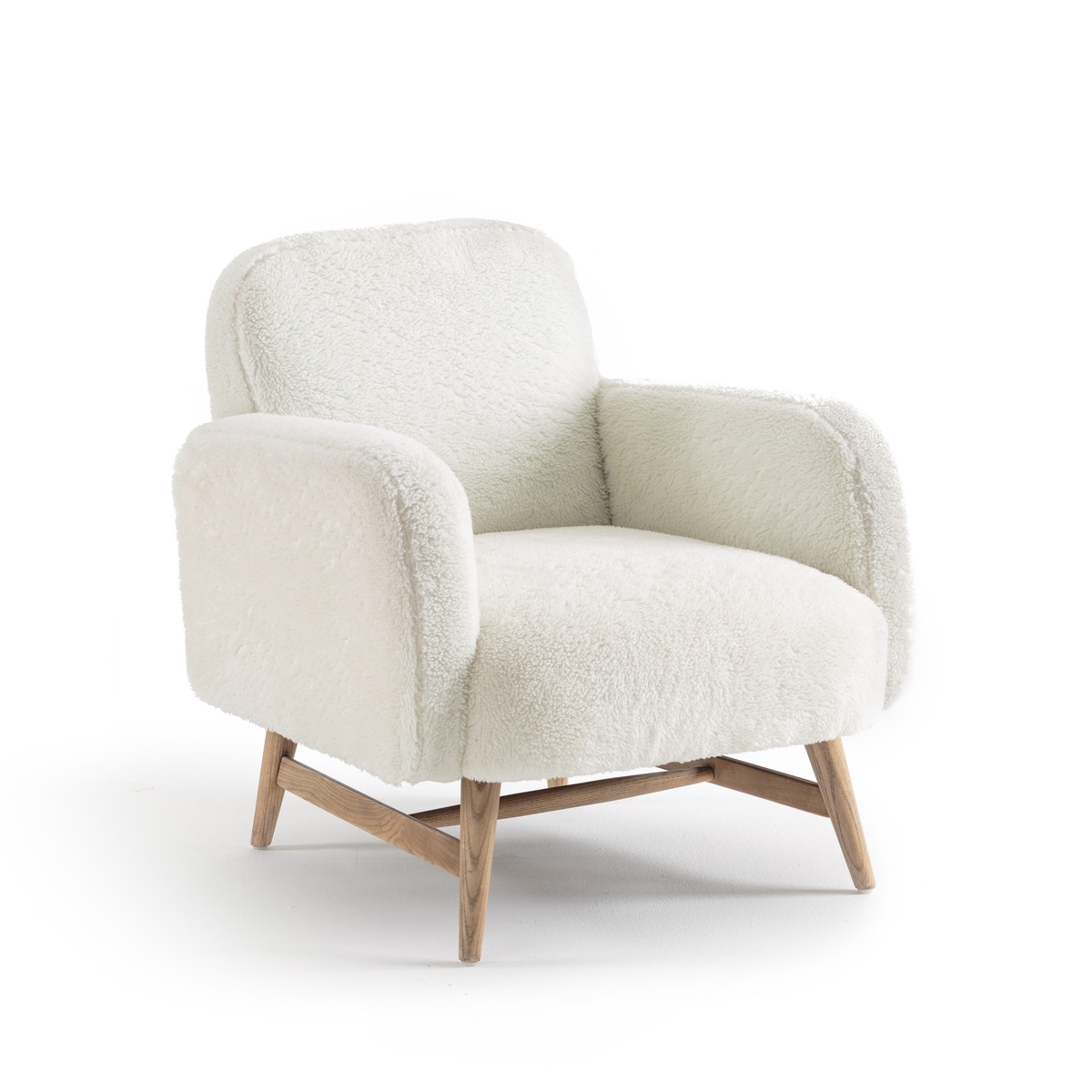 Cody faux fur armchair, design E.Gallina