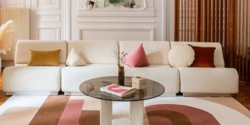 Autumn trends for your living room;  chunky fabrics, organic shapes and seventies inspiration