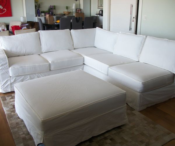 white sofa cover 