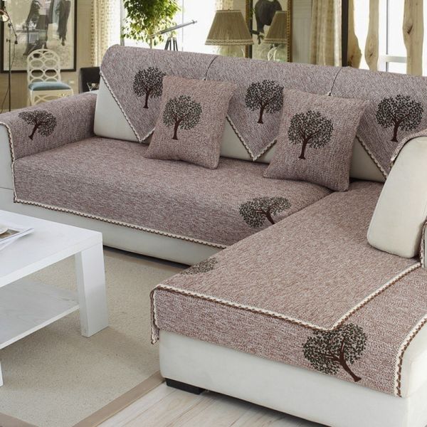 sofa cover with design 