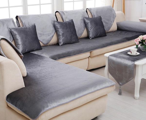 satin sofa cover