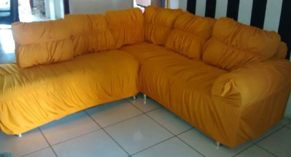 yellow sofa cover