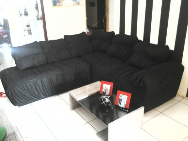 black sofa cover 