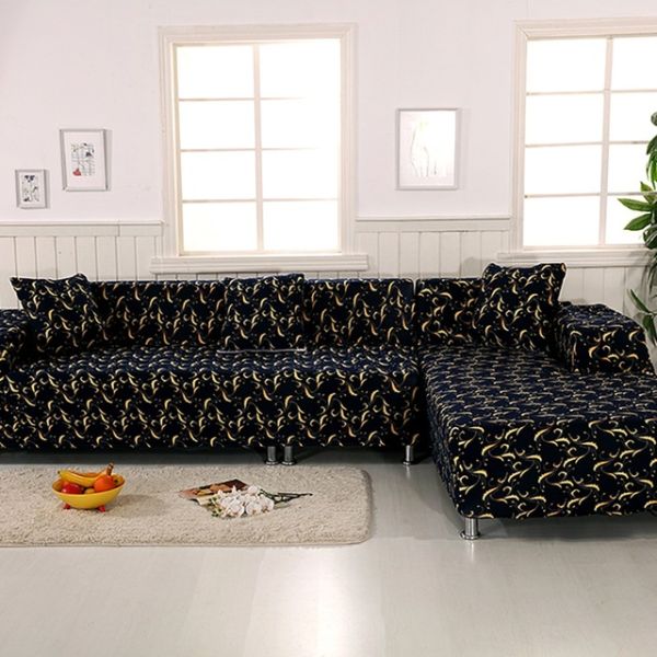 patterned sofa cover