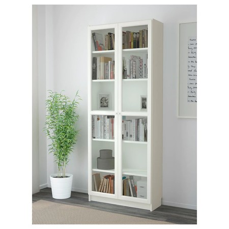 Are You From Billy Kallax Or Ivar, Billy Bookcase With Panel Glass Doors White