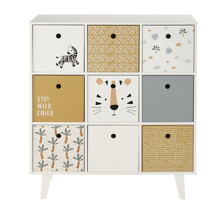 9 Drawer Chest With Savannah Print 1000 2 2 206314 1