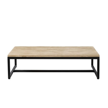 Industrial Solid Spruce And Metal Low Table 1000 13 23 103 917 4