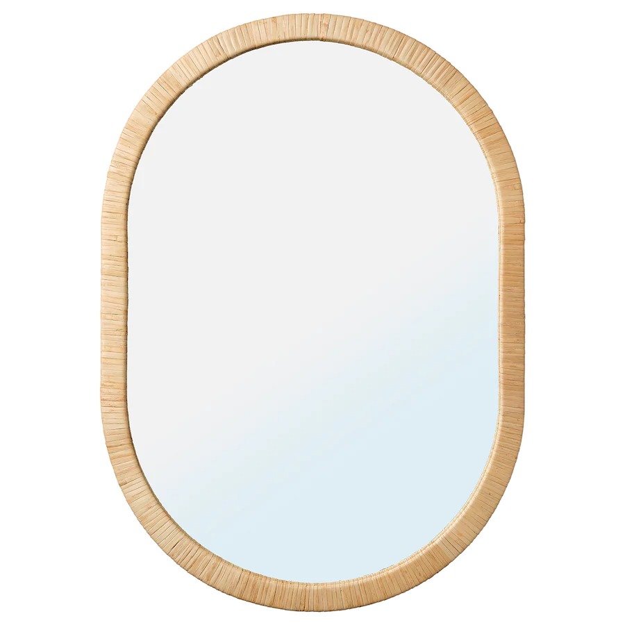 OPPHEM Mirror, rattan54x77 cm