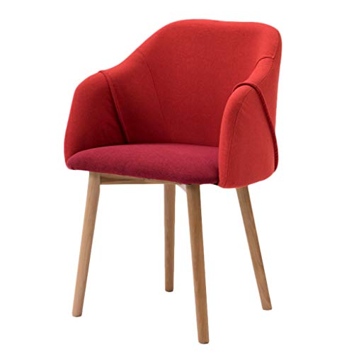 XXT Dining chair, simple desk chair, creative backrest, leisure chair, durable home adult dining chair (color: red-A)