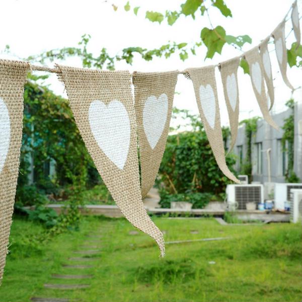 Engagement decoration with flags