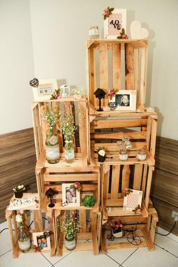 decoration with crates